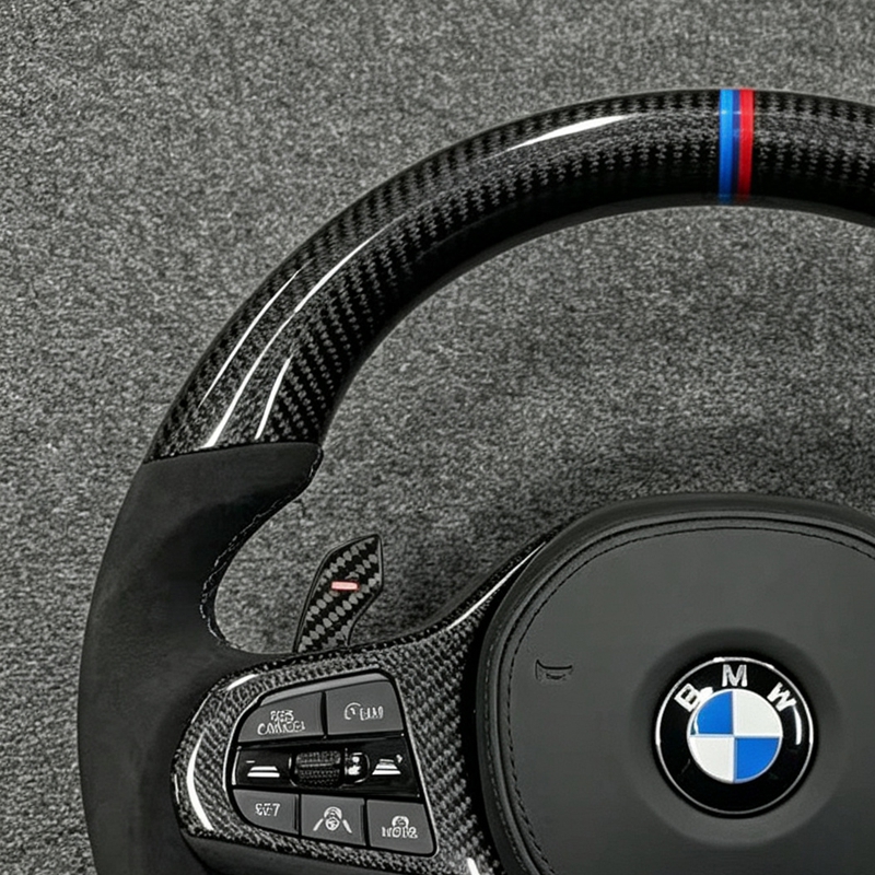 Custom Upgrade New Style G20 330i G30 CS Sport Sport Interior Carbon Fiber Steering Wheel for BMW