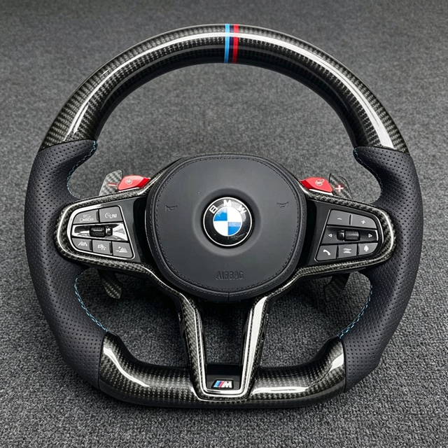 Carbon Fiber Leather Sport Car Steering Wheel for BMW G Series G20 G22 G38 G28 G30 G80 G82 530i 540i