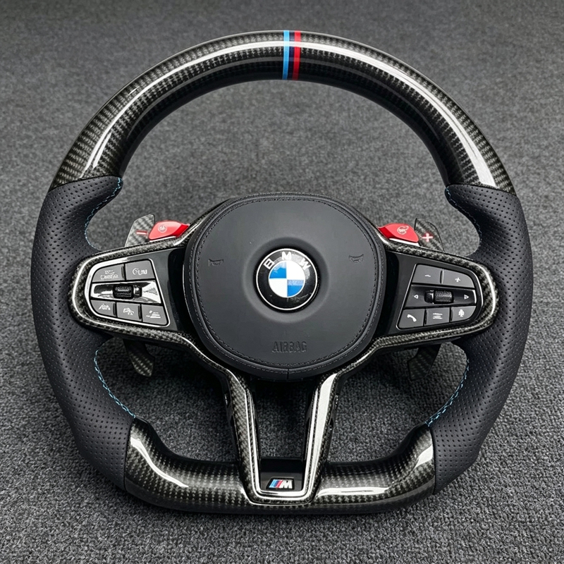 Carbon Fiber Leather Sport Car Steering Wheel for BMW G Series G20 G22 G38 G28 G30 G80 G82 530i 540i