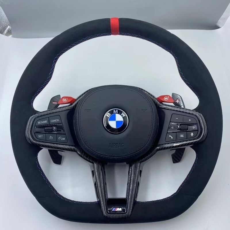 Upgraded Alcantara G01 G02 G05 G20 G80 G82 G22 G26 G30 G32 G87 F90 F95Car Steering Wheel Car Accessories For BMW 3 4 5 Series