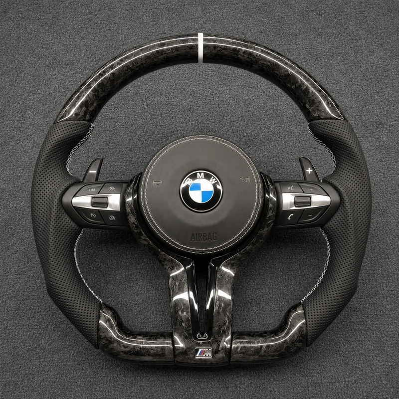 Custom Real Carbon Fiber Steering Wheel for BMW X5 G05 / X5 M F95 2019-2026 | JIONX