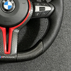Carbon fiber steering wheel assembly for car steering, suitable for BMW F10 F11 F30 F31 F34 F32 F33 F36 F20 F21 F22 F23 M3 M6
