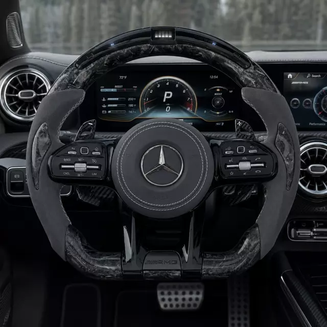 Custom AMG Steering Wheel with LED Display for Mercedes Benz C63 C63S E63 E63S G63 GLC GLE GLS
