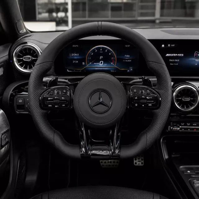 Custom AMG Steering Wheel for Mercedes Benz A B C E S G V Class W204 W205 W212 W213 W222 GLC GLE GLA GLS