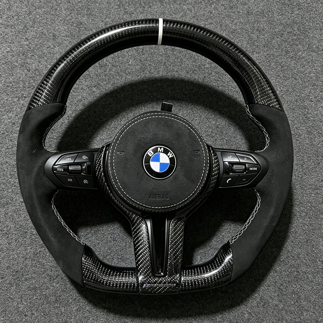 Carbon Fiber Alcantara Steering Wheel for BMW X1 X3 X4 X5 X6 F10 F18 F11 F12 F30 F20 M2 M3 M4 M5 M6 X5M X6M F80 F82 F34 E46