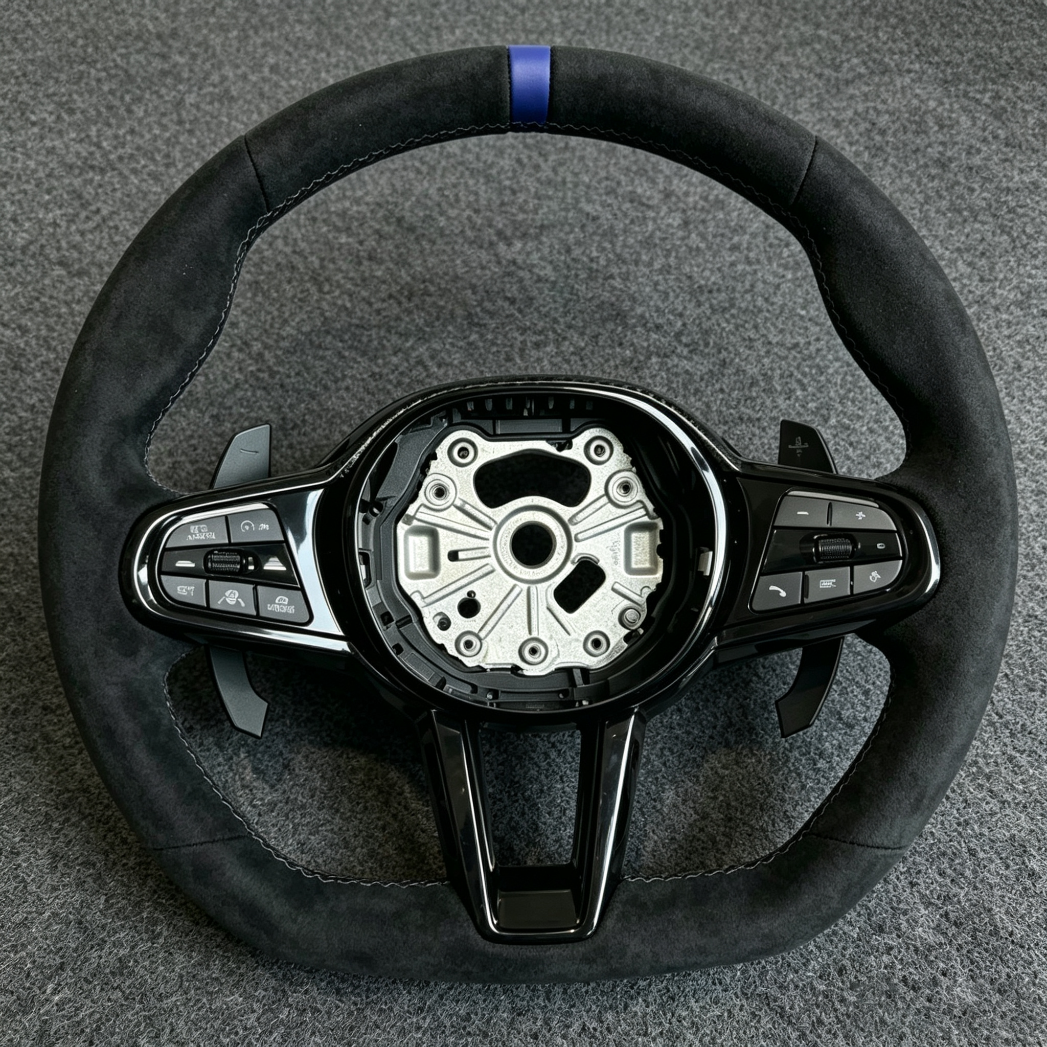 Custom Alcantara Steering Wheel for BMW G20 G28 G22 G23 G80 G82 G30 G38 G32 X3 X4 X5 X6 X7