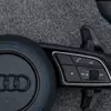 Blue Contrast Stitching Detail Heated Carbon Fiber Steering Wheel Audi A4 A5 S4 S5 RS4 RS5 Jionx
