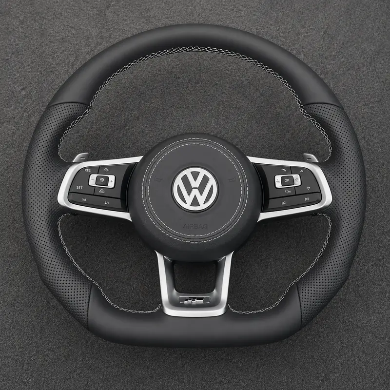 For Volkswagen Golf MK7 GTI Golf R 2012-2020 Custom Nappa Leather Performance Steering Wheel | JIONX