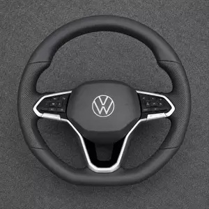 Volkswagen Golf MK8 GTI Golf R custom Nappa leather performance steering wheel with perforated grip