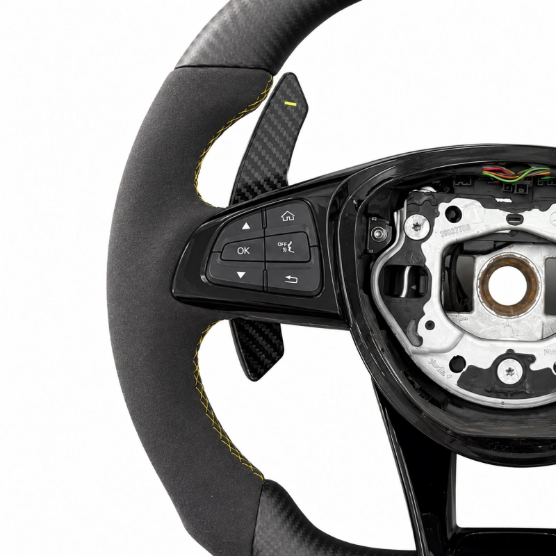 Carbon Fiber Steering Wheel for Mercedes-Benz A B C E G S CLS CLA GLA GLB GLK GLC GLE GLS SLS SLK SLC SL GL ML R And AMG GT Models