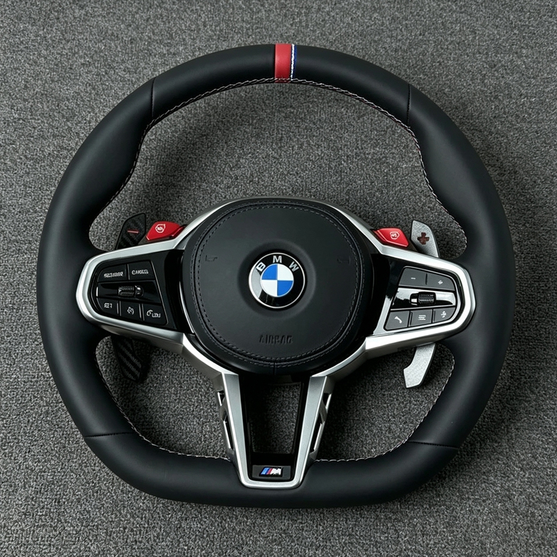 M Sports Leather Carbon Fiber Steering Wheel for BMW G30 G31 G32 X3 G01 X4 G02 M2 G87 M3 G80 M4 G82 G42 G20