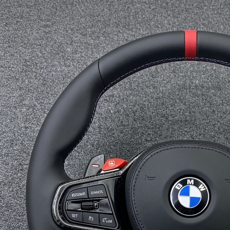 Carbon Fiber with LED Car Steering Wheel for BMW Leather G20 G21 G28 G11 G12 G01 G05 G30 G22 G23 G26 X3 X4 X5 3 Series 5 Series