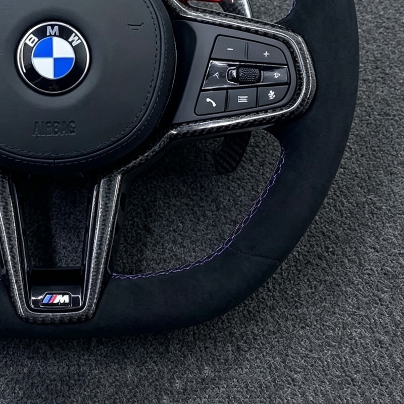 Car Nappa Leather CS Steering Wheel for BMW G01 G02 G05 G20 G21 G26 G30 G31 G32 G82 G42 G80 G87 X1 X3 X4 M2 M3 Car Accessories