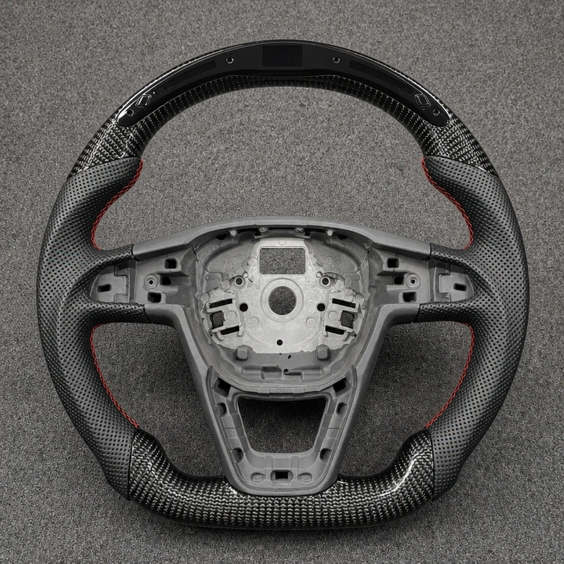 SEAT Custom Real Carbon Fiber Flat Bottom Steering Wheel | JIONX