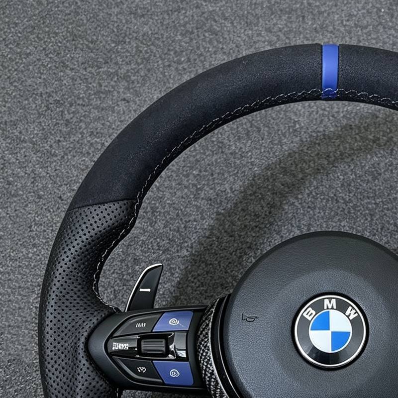 Full Leather D-Shape for BMW F30 F10 F11 F18 F20 F21 F22 F45 F31F35 E70 E71 E90 E91 E92 X1 X2 X3 X4 Car Steering Wheel