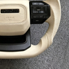 Custom Carbon Fiber and Leather Sports Steering Wheel for Toyota Land Cruiser LC300, LC200, and Prado LC150