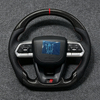 Carbon Fiber LC300 Style Car Steering Wheel for Toyota Land Cruiser Prado 150 Highlander Alphard GR Sport Piano Black Upgrade