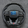 Forged Carbon Fiber GR Steering Wheel Toyota Hilux Fortuner Camry Land Cruiser Corolla Hiace 86 Mark X Prado 120 yaris rav4