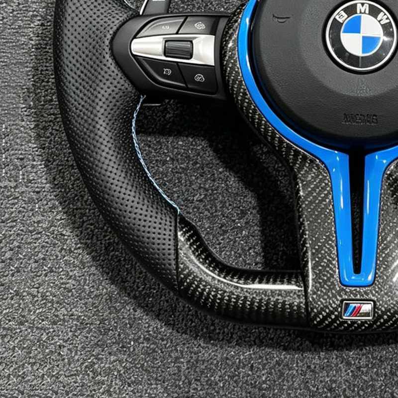 With Silvery Mark For BMW M3 M5 F20 F22 F23 F30 F33 F34 X1 F48 X5 F15 X3 F25 F80 E90 E70 E84 M Series Interior Steering Wheel
