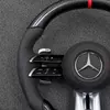 Mercedes AMG Flat Bottom Carbon Fiber Steering Wheel with Paddle Shifters W205 W212 W190 W166 W177 W214 W216 W217 W218 W222 W253 W257 W463 W464