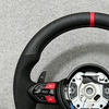 Suitable for BMW F30 F10 F32 F20 F25 F22 F36 F33 F32 F11 F18 series carbon fiber white leather steering wheel on both sides