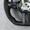Half-Perforated Steering Wheel BMW E90 E92 E70 F01 F10 F11 F15 F20 F22 F25 F30 F31 F35 F36 Flat Bottom M Sports with Paddle