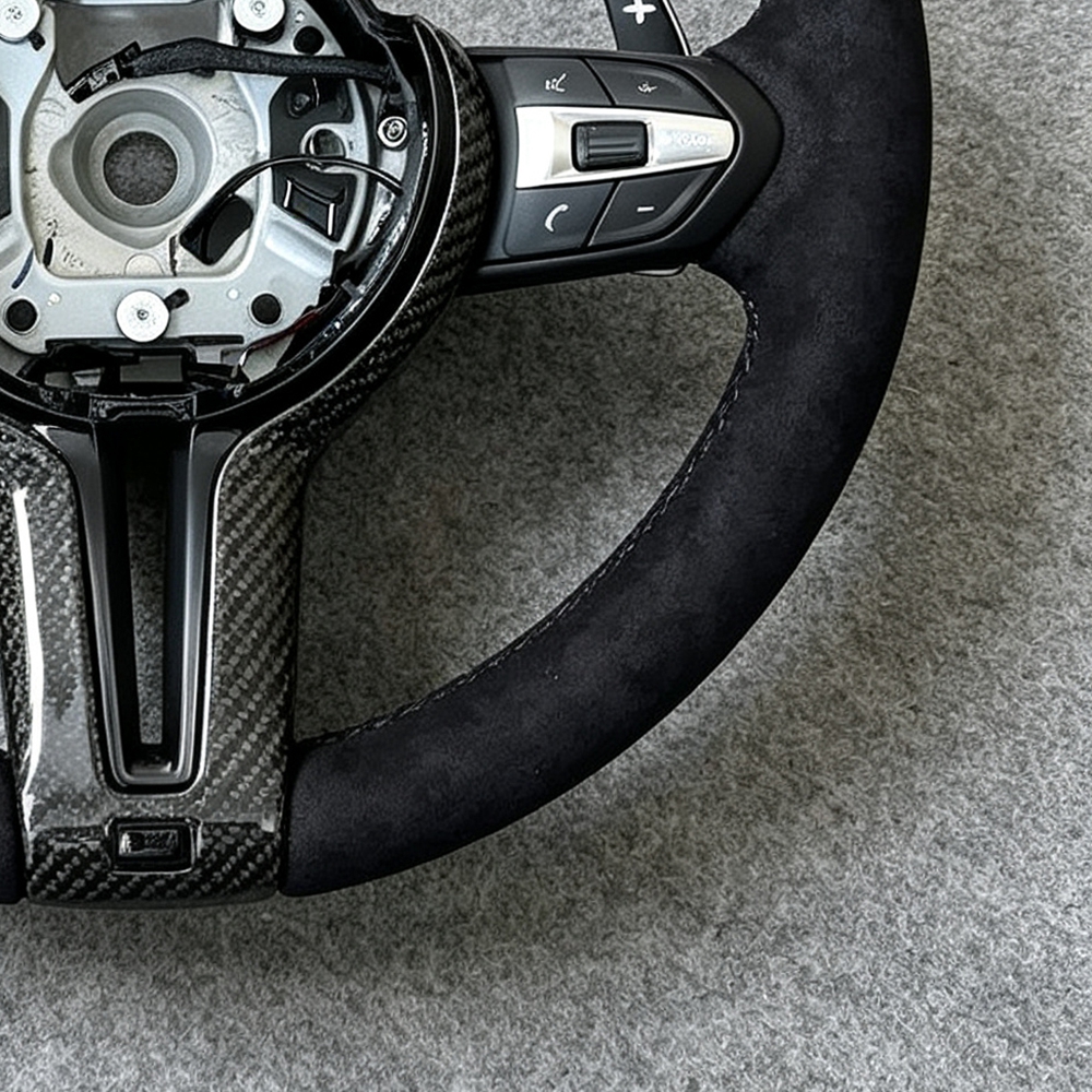 carbon fiber steering wheel Alcantara grip suitable for BMW F30 F10 F31 F20 F25 F22 F36 F33 F32
