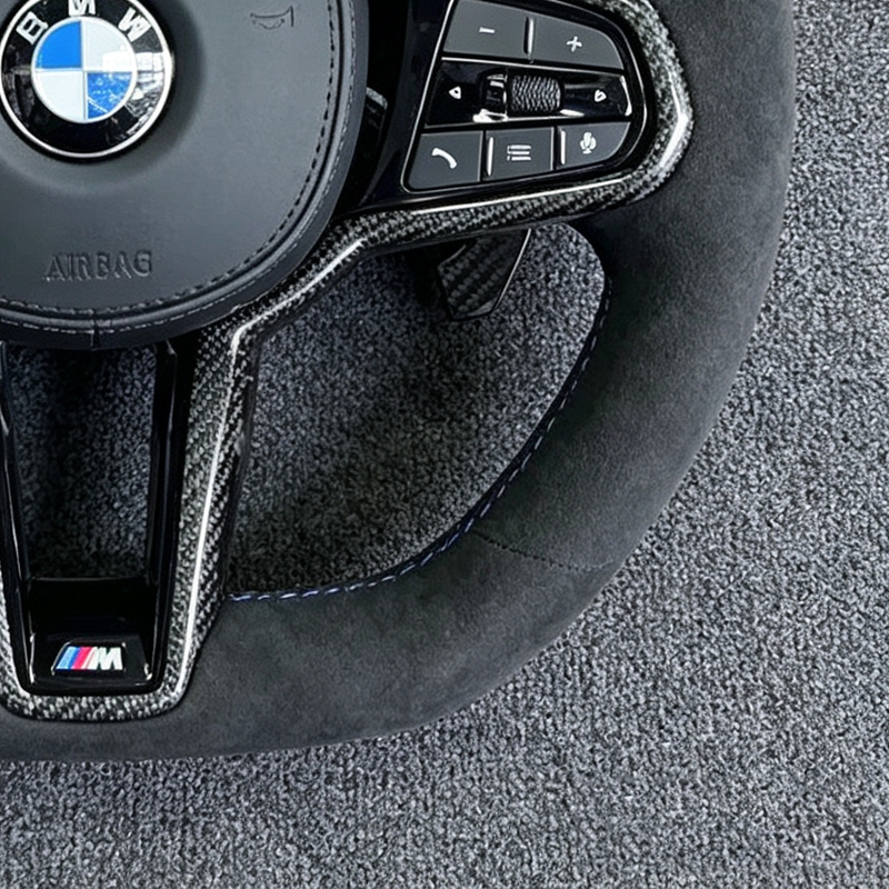 Carbon Fiber CS Steering Wheel Customized for BMW 5 6 7Series G20 G22 G26 G30 G31 G01 G02 G05 G06 G14 High Quality Plug and Play