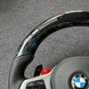 LED Purple Forged Carbon Fiber Steering Wheel for BMW G20 G21 G22 G23 G26 G28 G30 G31 G38 G01 G02 G05 G06 G07 2017 - 2025